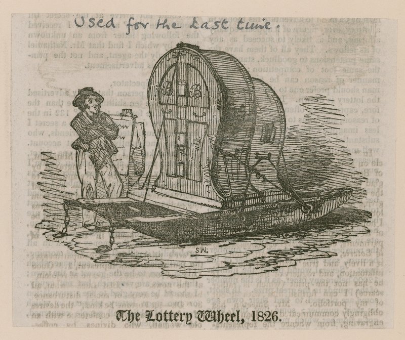 Koło Loterii, 1826 autorstwa English School