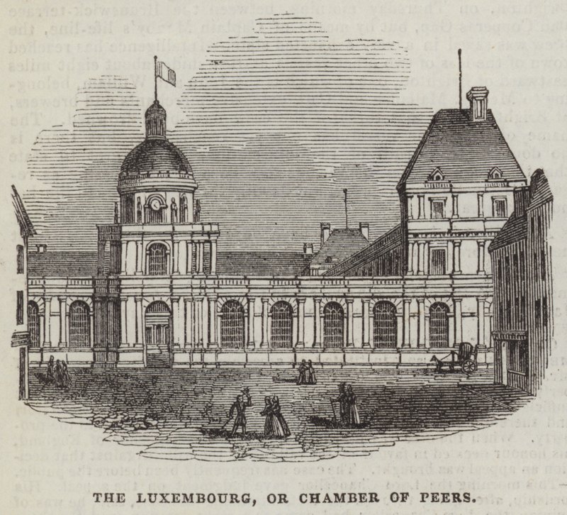 Luksemburg, czyli Izba Parów (rycina) autorstwa English School