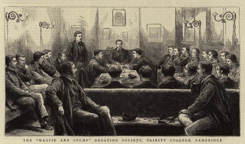 Towarzystwo dyskusyjne „Sroka i Kikut”, Trinity College, Cambridge autorstwa English School