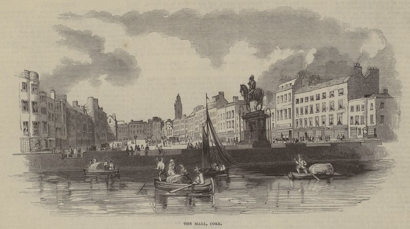 Centrum handlowe, Cork (grawerowanie) autorstwa English School