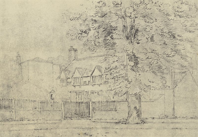 Dwór, ok. 1770 (grawiura) autorstwa English School