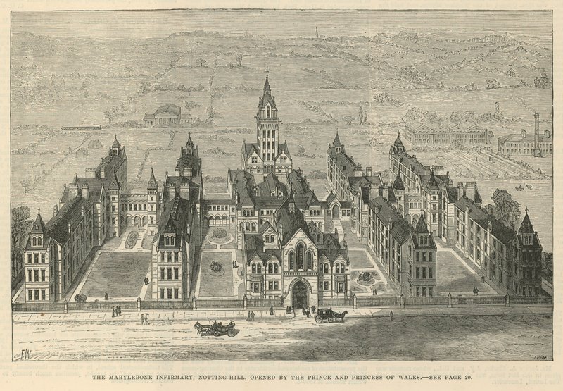 Szpital Marylebone, Ladbroke Grove Road, Notting Hill autorstwa English School