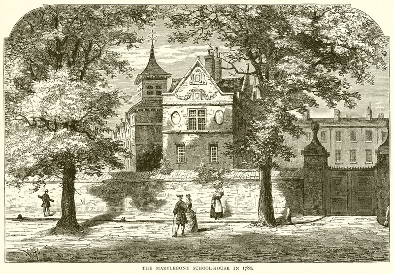 Szkoła-Dom Marylebone w 1780 r. autorstwa English School
