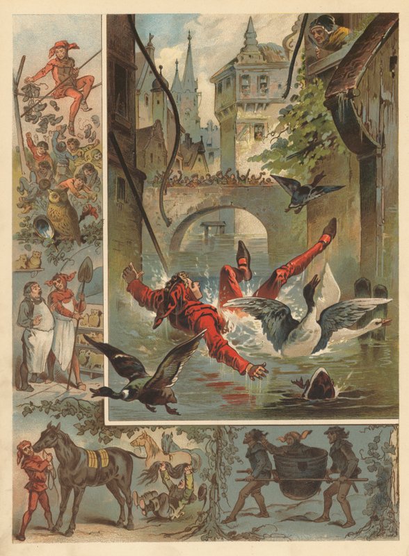 Wesoły błazen (chromolit) autorstwa English School