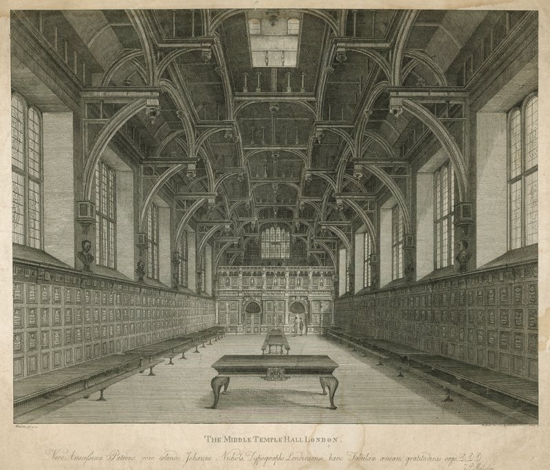 Sala Średniej Świątyni, Londyn autorstwa English School