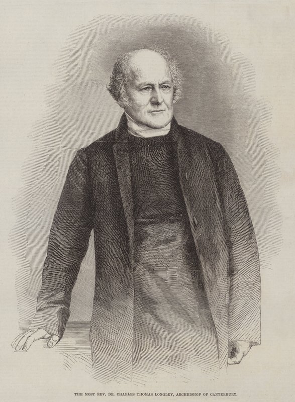 Przewielebny dr Charles Thomas Longley, arcybiskup Canterbury (rycina) autorstwa English School