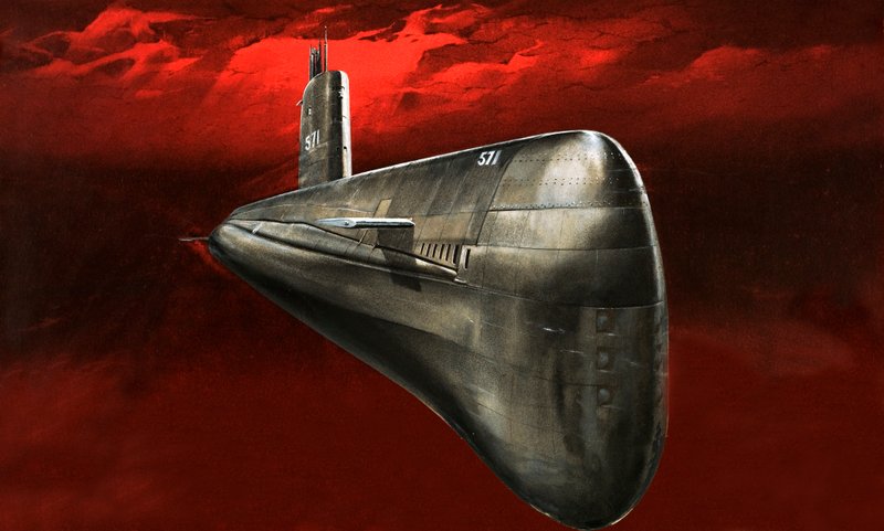Nautilus, pierwsza łódź podwodna z napędem atomowym autorstwa English School