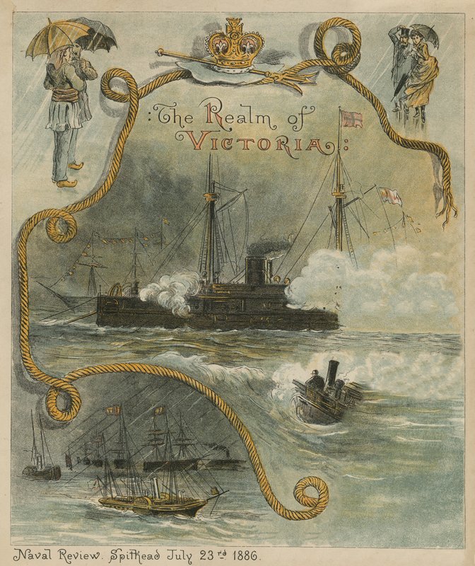 Przegląd Marynarki Wojennej, Spithead, 23 lipca 1886 r. autorstwa English School