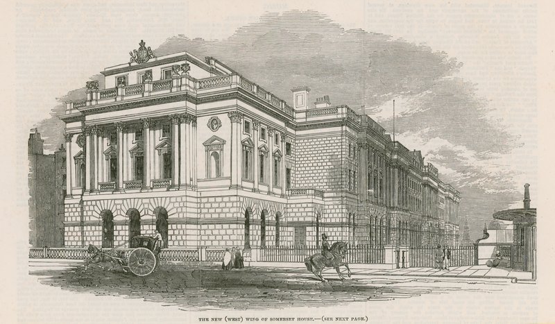 Nowe (zachodnie) skrzydło Somerset House autorstwa English School