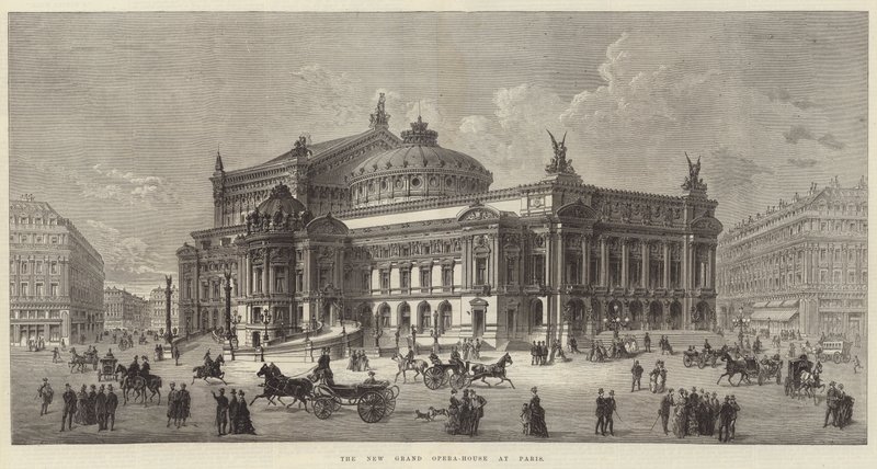 Nowa Wielka Opera-House w Paryżu (rycina) autorstwa English School