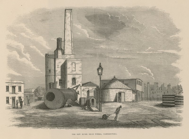 New River Head Works, Clerkenwell, Londyn autorstwa English School