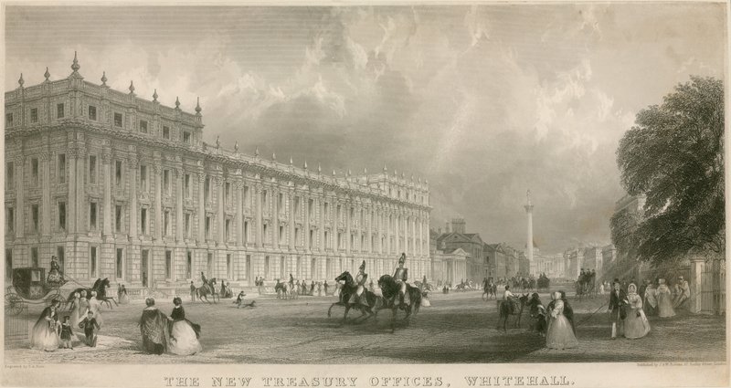 Nowe urzędy skarbowe, Whitehall autorstwa English School