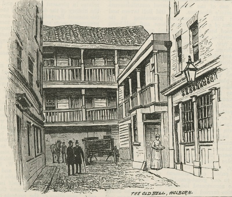 Stary Dzwon, Holborn, Londyn autorstwa English School