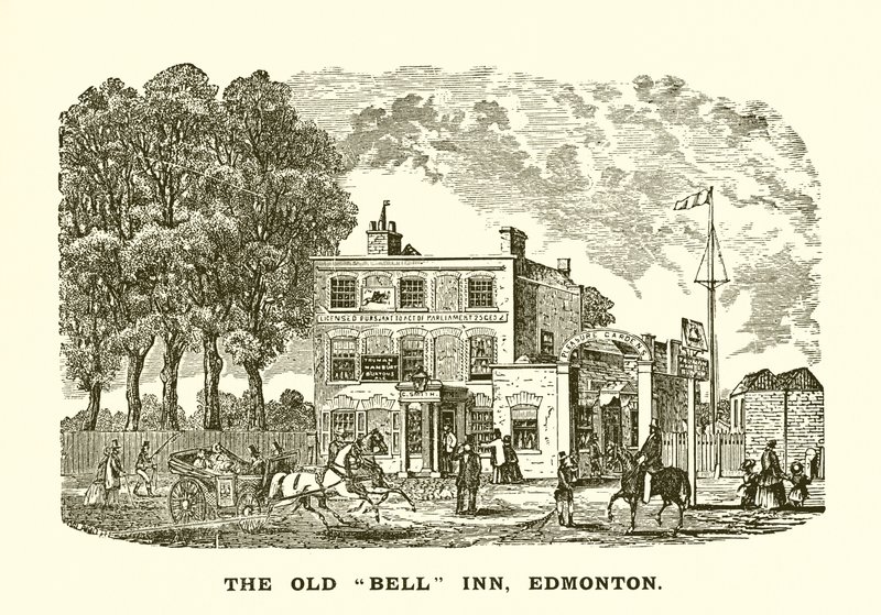 Old Bell Inn w Edmonton autorstwa English School