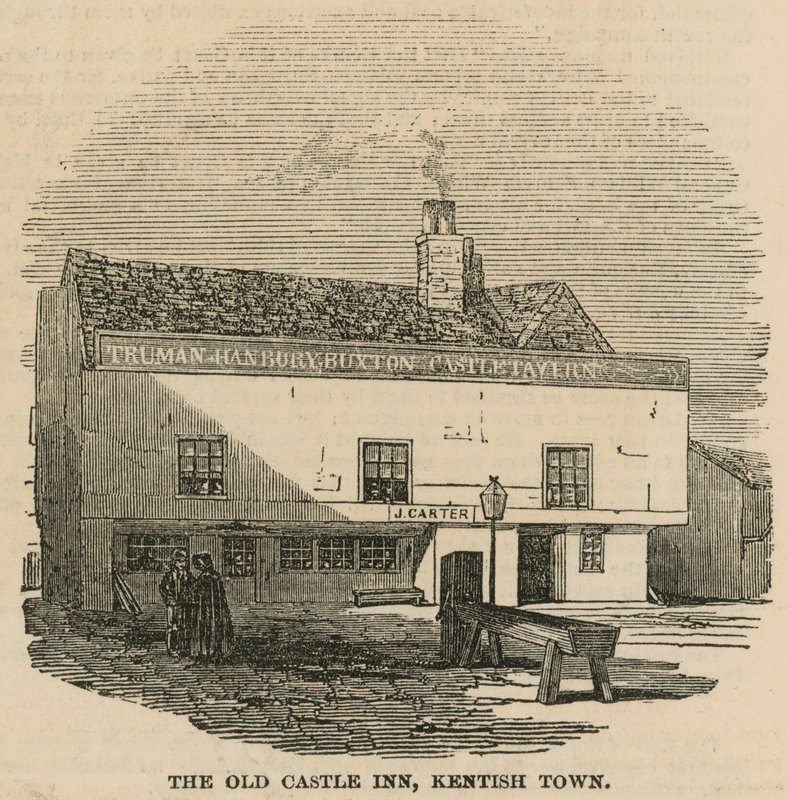 The Old Castle Inn, Kentish Town, Londyn autorstwa English School