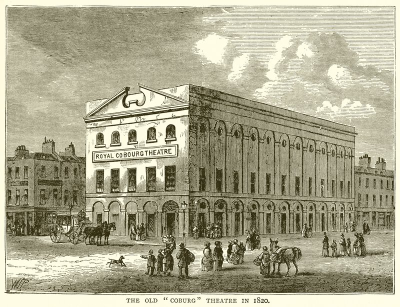 Stary teatr w Coburgu w 1820 r. autorstwa English School