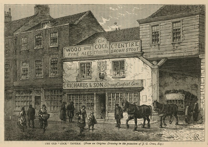 The Old Cock Tavern, Tothill Fields, Londyn autorstwa English School