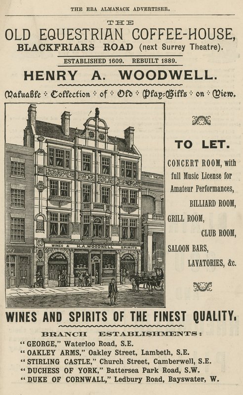 The Old Equestrian Coffee House, Blackfriars Road, Londyn autorstwa English School