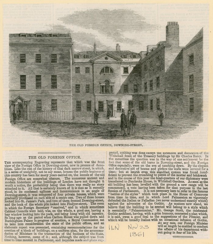 Stare Ministerstwo Spraw Zagranicznych, Downing Street autorstwa English School