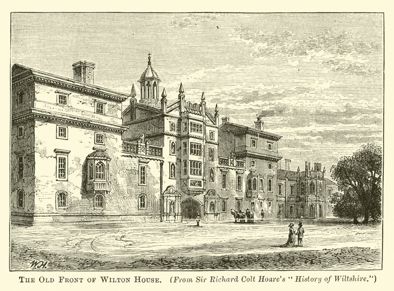 Stary front Wilton House autorstwa English School