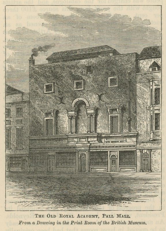 Stara Akademia Królewska w Pall Mall autorstwa English School