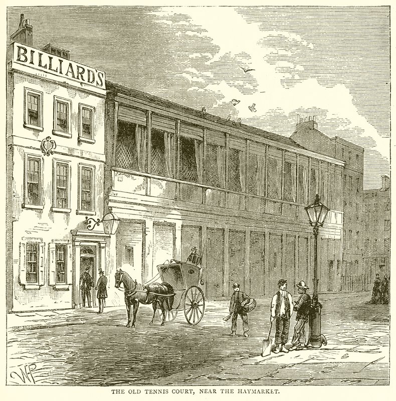 Stary Kort Tenisowy, w pobliżu Haymarket autorstwa English School