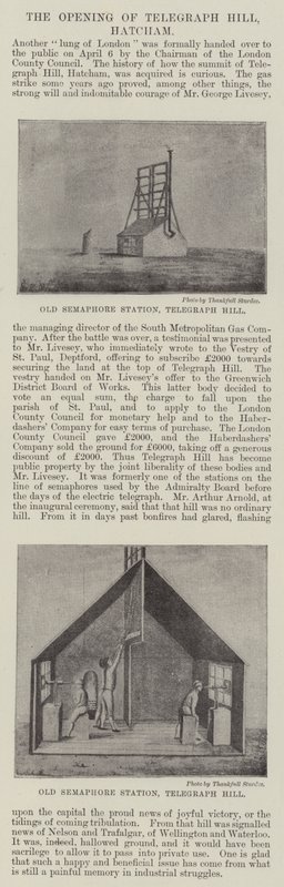 Otwarcie Telegraph Hill, Hatcham (grafika) autorstwa English School