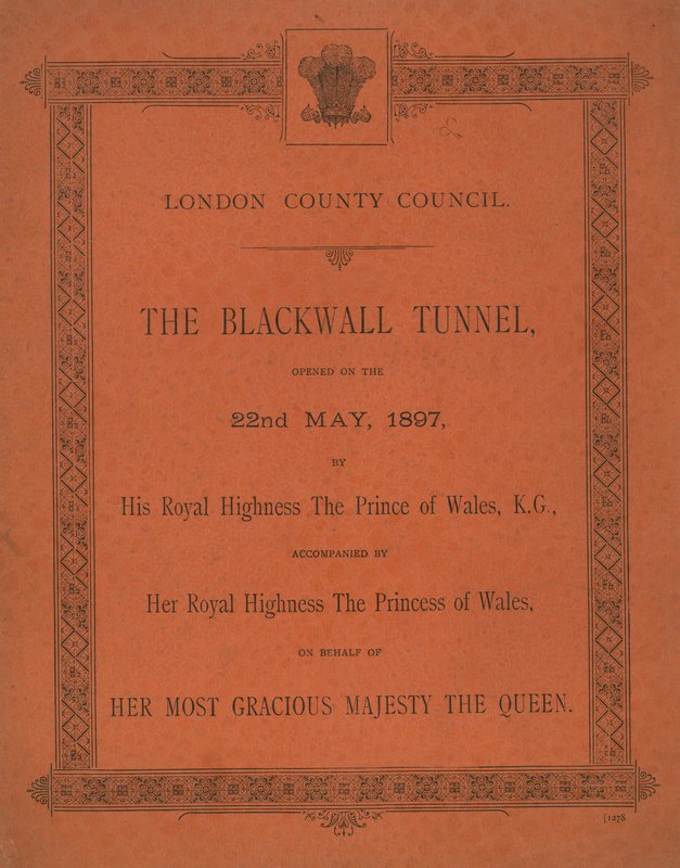 Otwarcie tunelu Blackwall autorstwa English School