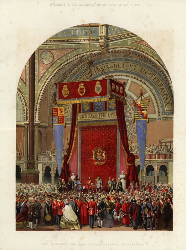 Otwarcie Wystawy Międzynarodowej, 1862 autorstwa English School