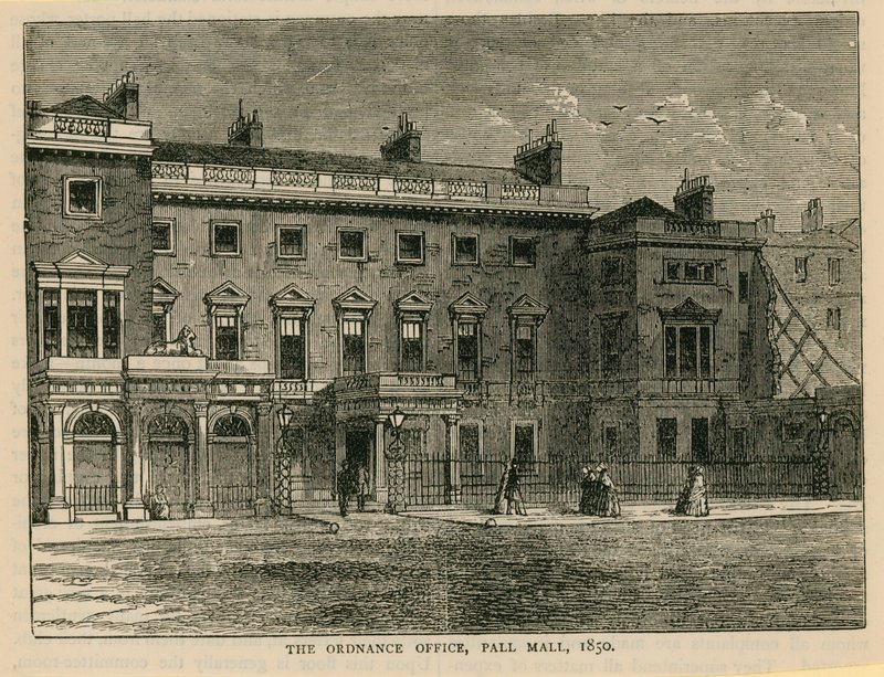 Biuro Uzbrojenia, Pall Mall, 1850 autorstwa English School