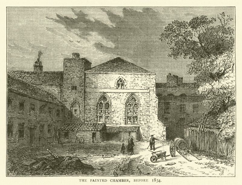 Izba Malowana, przed 1834 r. (rycina) autorstwa English School