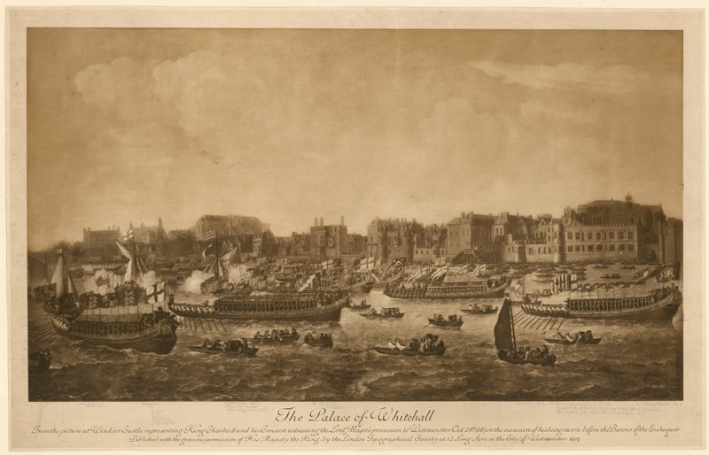 Pałac Whitehall, 1683 autorstwa English School