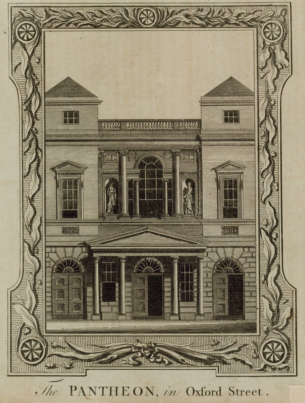Panteon, Oxford Street, Londyn autorstwa English School