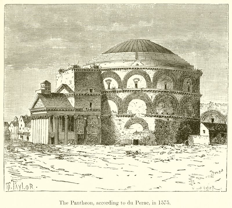Panteon, według du Perac, w 1575 r autorstwa English School