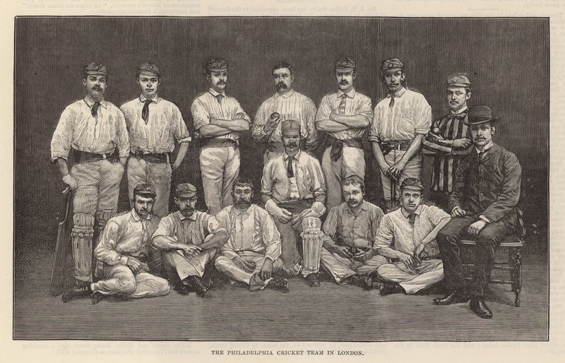 Philadelphia Cricket Team w Londynie autorstwa English School