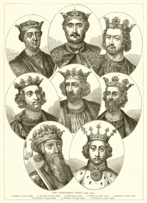 Królowie Plantagenetów. (1154-1399) autorstwa English School