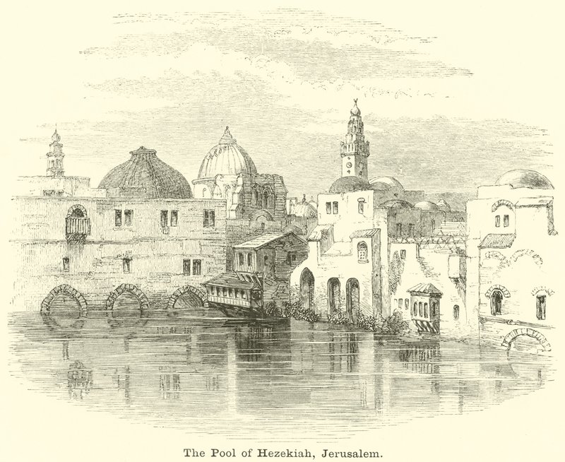 Staw Ezechiasza, Jerozolima autorstwa English School