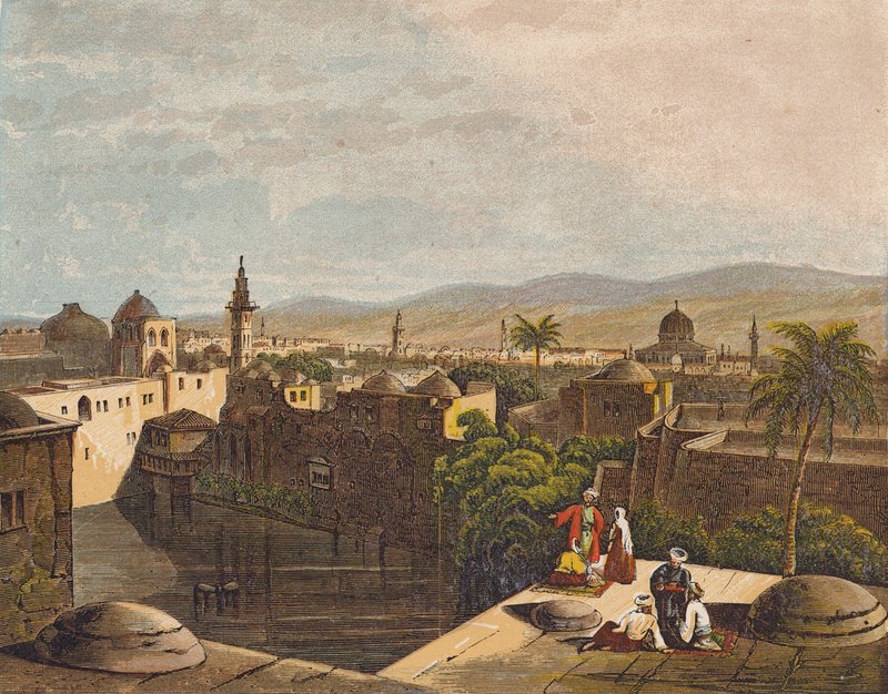 Basen Siloam, Jerozolima (kolorowa litografia) autorstwa English School