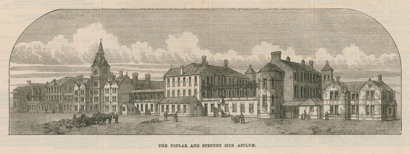 Azyl dla chorych topoli i Stepney w Bromley autorstwa Bow autorstwa English School