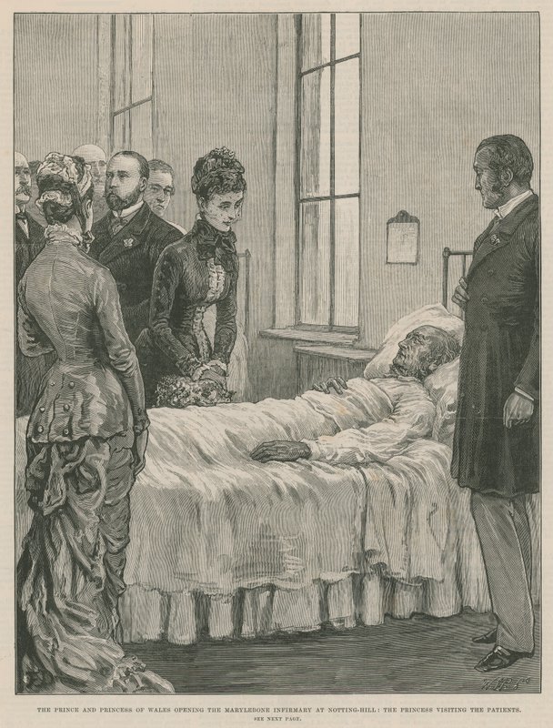 Książę i księżna Walii otwierają szpital Marylebone w Notting Hill autorstwa English School