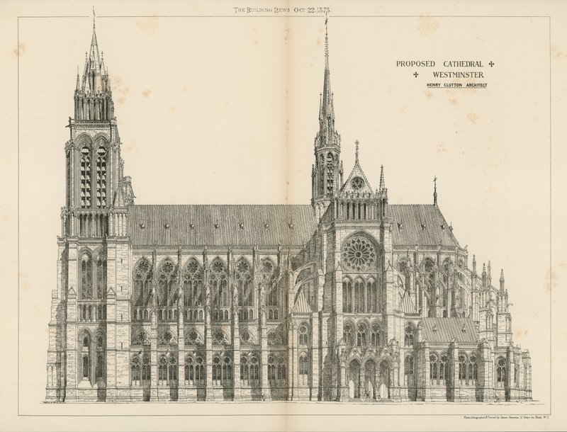Proponowana katedra w Westminster autorstwa English School