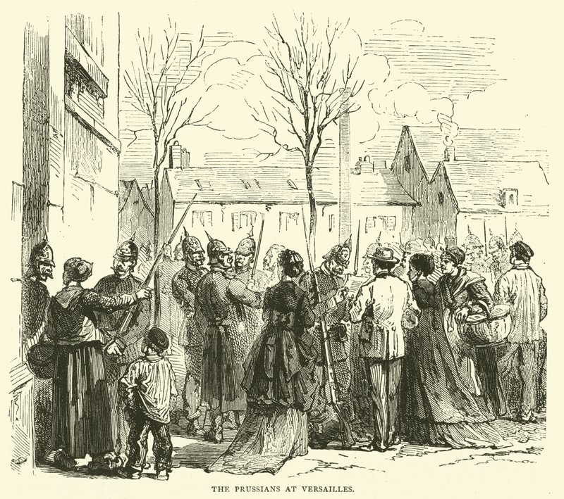Prusacy w Wersalu, styczeń 1871 autorstwa English School
