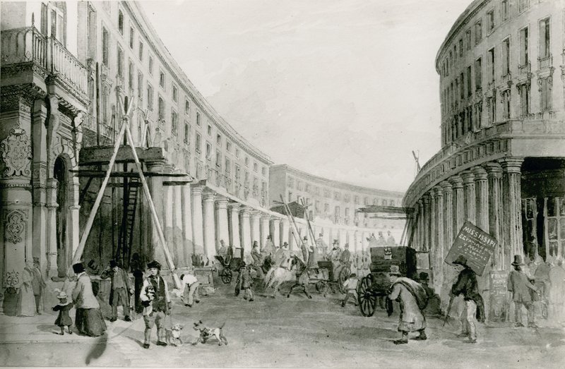 Kwadrant, Regent Street, Londyn autorstwa English School