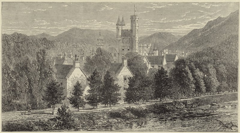Królowa w Balmoral autorstwa English School