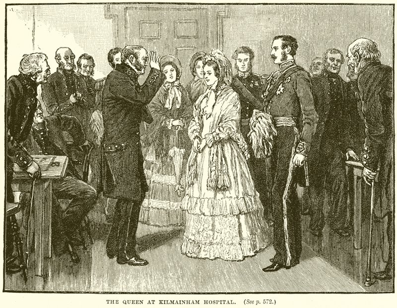 Królowa w szpitalu Kilmainham autorstwa English School