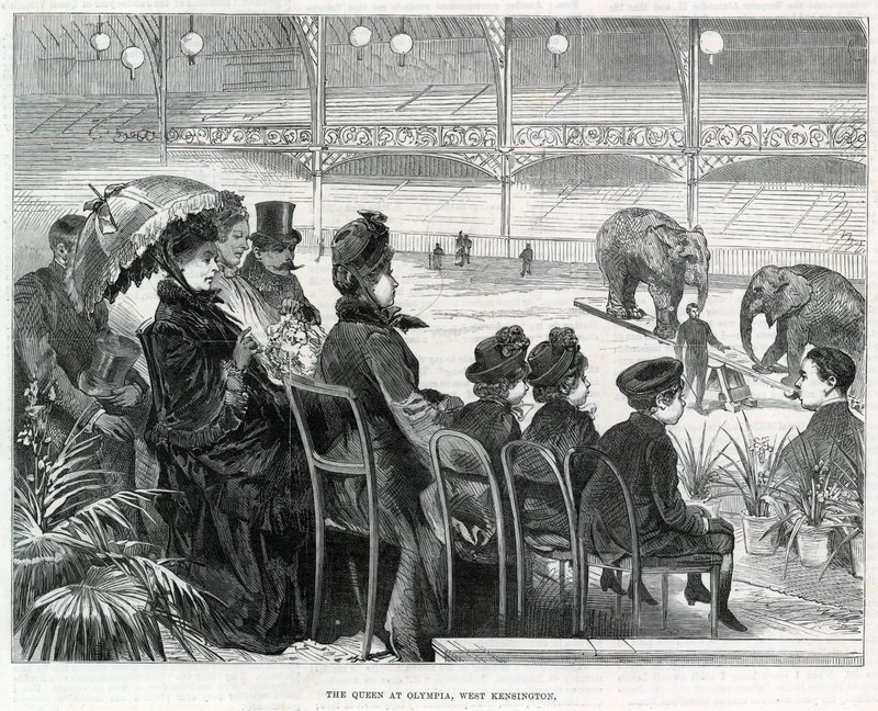 Królowa w Olimpii, West Kensington autorstwa English School