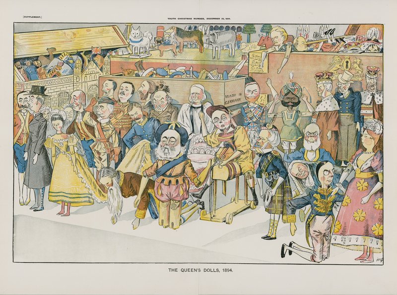 Lalki królowe. 1894 autorstwa English School