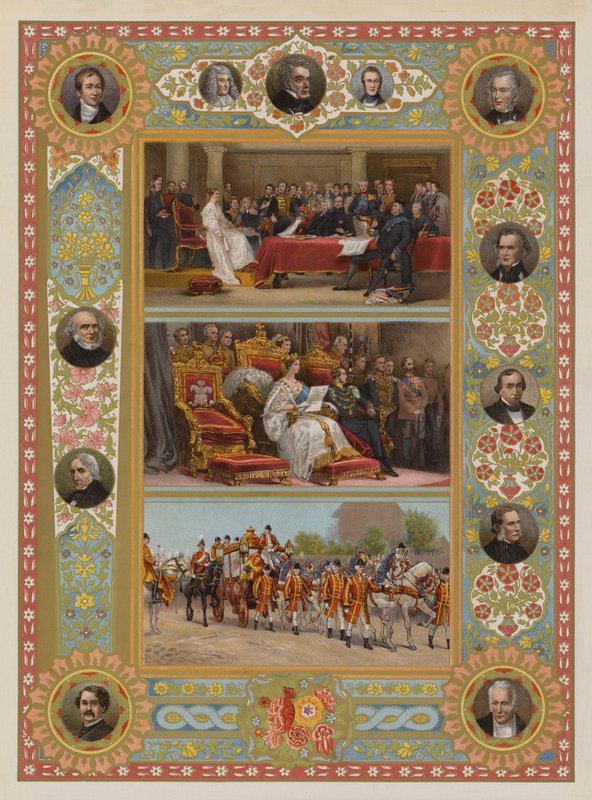 Jubileusz Królowej (chromolitho) autorstwa English School