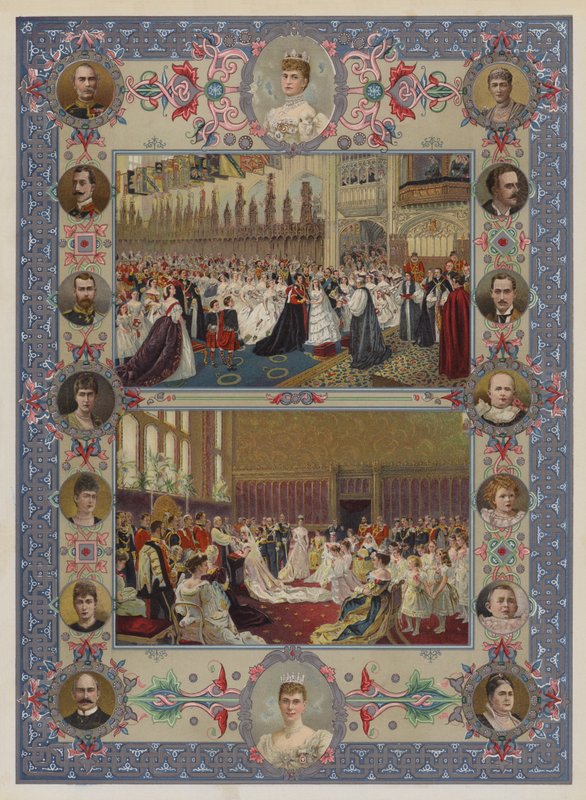 Jubileusz królowej (chromolitografia) autorstwa English School