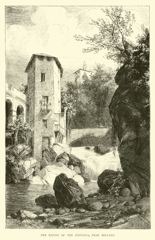 Wąwóz Pioverna, niedaleko Bellano autorstwa English School